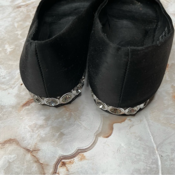 Jeffrey CAMPBELL Becca Ballet Flats - Becca Black Embellished Flats 8.5 - Picture 7 of 7